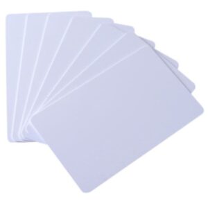 White Blank Plastic Card